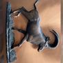 Vintage Copper 3D Sable Antelope Relief A Michele Original By Space Age Products Image 2