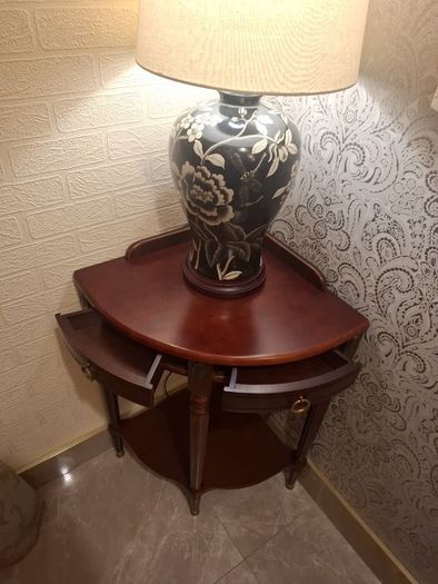 Mahogany corner unit