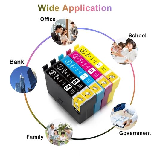 2 Full Sets + One FREE Black 603XL Inks Cartridges for Epson Work Force and Home Expression