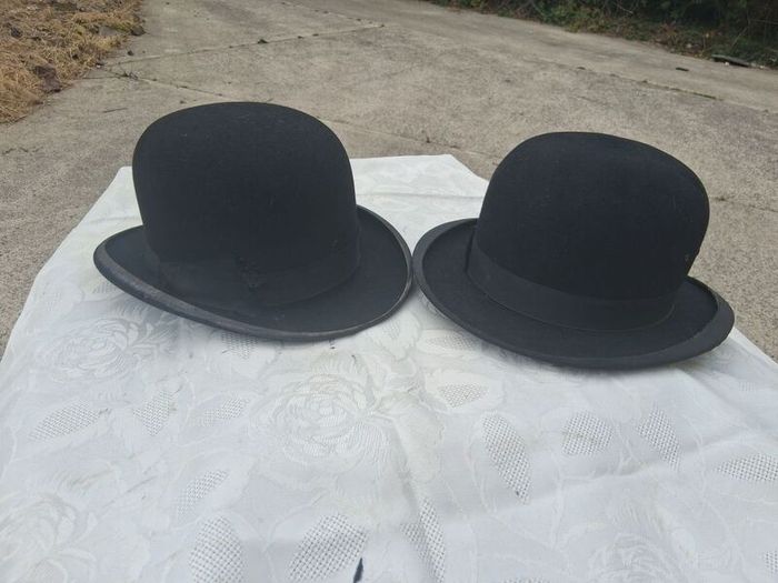 2 X Mid Century Bowler Hats