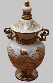 Vintage "Pallini Attiki" Greek Enamel Perfume Bottle