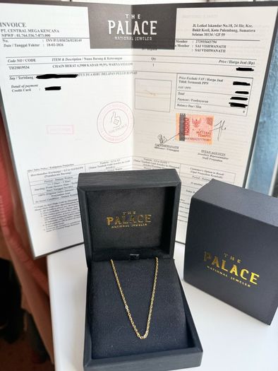 24K yellow gold chain/necklace