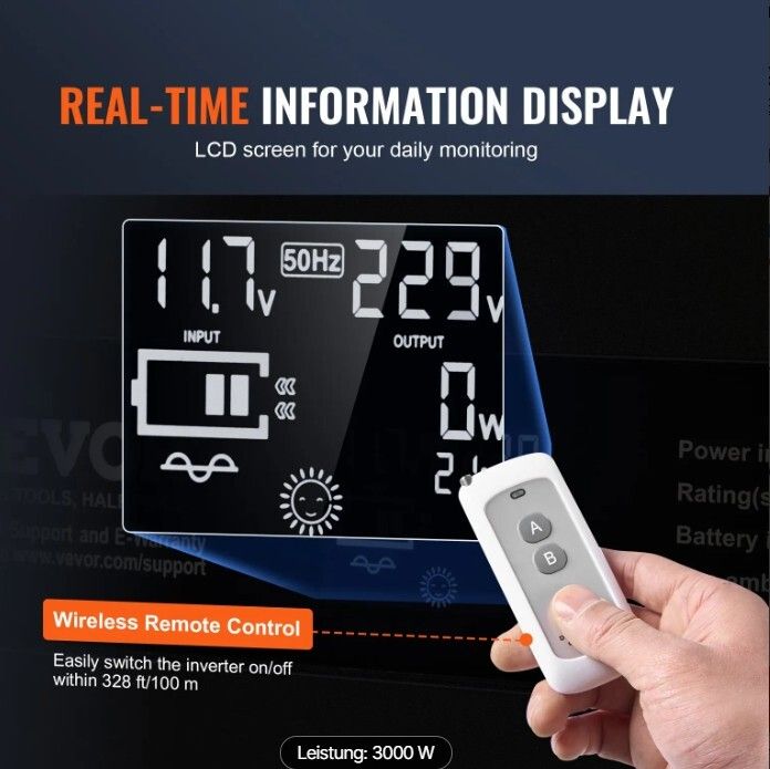 Pure Sine Wave Inverter 3000W