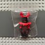 lego ninjago njo0075 Stone Army Warrior minifigure - Red Face Image 3
