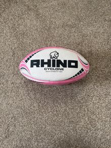Rugby Ball - Rhino Cyclone Women's Rugby Ball - Size 4 (inflate)