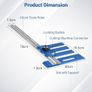Circular Saw Guide Rail, Multifunctional Aluminum Alloy Circular Saw Guide with 0-65cm Cutting Range, Evolution Track Saw Guide Rail for Carpenter Cutting Positioning Tool Image 4