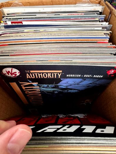 Indie Long Comic Box w 325 Comics for Sale