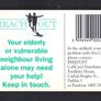 1995 Ireland 20 unit  Reach Out - Be a Good Neighbour campaign in 1995 (Schlumberger SC7) Call Card Used. Telecom Eireann card number 1098. Image 2