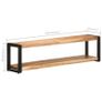 TV Cabinet 150x30x40 cm Solid Acacia Wood Image 7