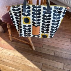 Orla Kiely Matte laminated cotton or oilcloth Tote/shopper bag