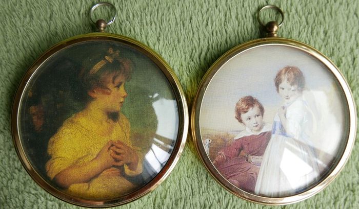 Miniature Portrait of 'The Age of Innocence' By Sir Joshua Reynolds From The Miniature World Of Peter Bates and The Miniature World Of Peter Bates The Swinburne Children