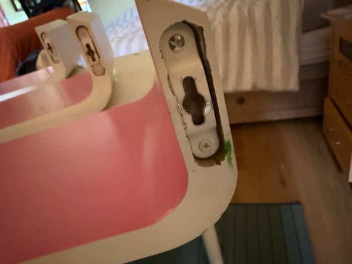Pink wall shelves matching