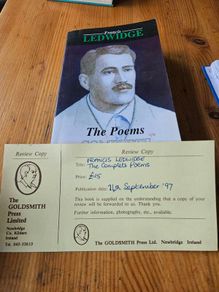 Francis Ledwidge . The Poems Complete. First Edition Review Copy Paperback In Good Condition.  See Photos For Same