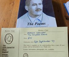 Francis Ledwidge . The Poems Complete. First Edition Review Copy Paperback In Good Condition.  See Photos For Same