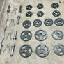 Olympic Weights Dumbbells Curl Bar Set Image 2