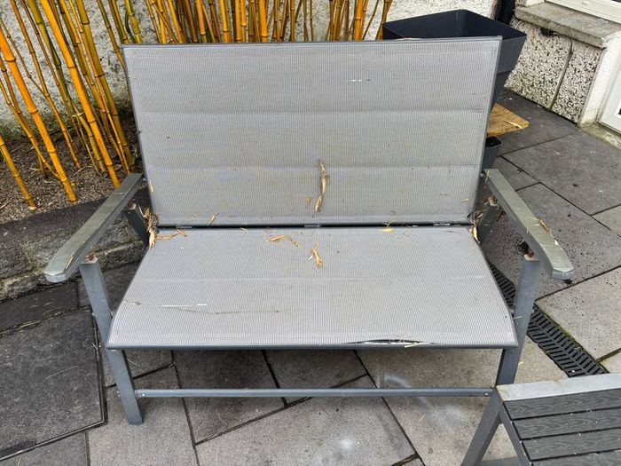 2x Garden Bench. Winter restoration project