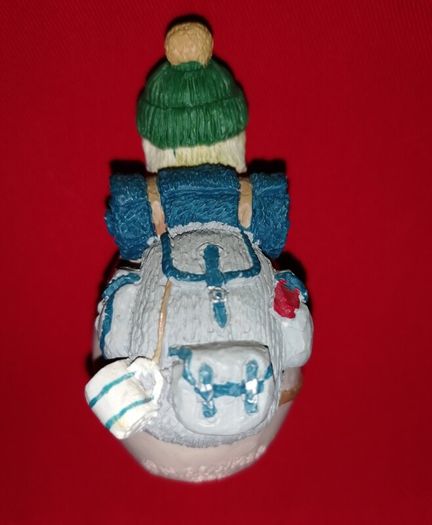Resin Chicken Hillwalker/Hiker Vintage 1990s Eggbert Figurine