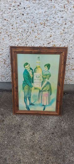 framed advertising Alderdice & Duncan ,newery ireland irish whiskey, few marks on picture,sold as seen ,nice in any home bar or man cave pub restaurant etc,,cme from closed down pub, abit faded etc ,see pictures for condition, sold as seen