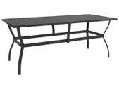 Garden Table Anthracite 190x80x72 cm Steel