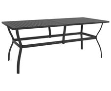 Garden Table Anthracite 190x80x72 cm Steel