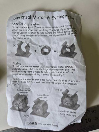 kitronik plastic motor mountings