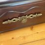 Rossmore Mahogany TV Unit / Storage Cabinet on Wheels Image 4