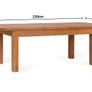 Farmhouse Oak Dining Table Extendable Ex Display Excellent Image 5