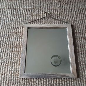Mirror with wooden frame
