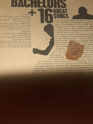 record the bachelors and 16 great songs