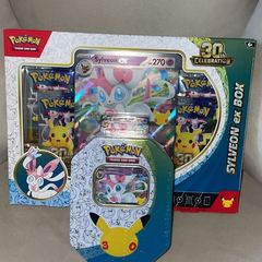 Pokemon 30th Anniversary Sylveon ex box and tin bundle