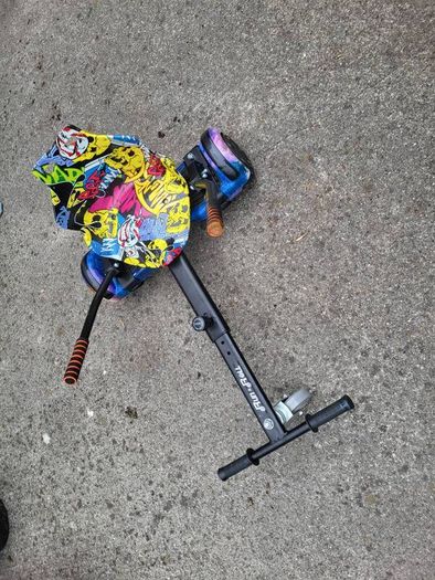hoverboard and kart, with case and charger.  Very good condition