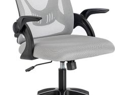 NEW SALE | Office Desk Chair, Ergonomic Mesh Chair With 90 Degree Flip-up Armrest Swivel Computer Chair With Lumbar Support, Adjustable Height, Back Support