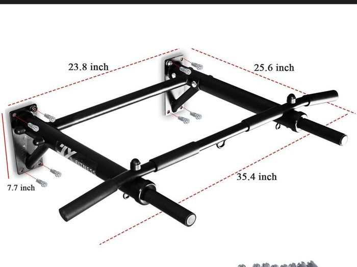 Pull Up Bar Wall Mounted Chin Up Bar Home Gym Punch Bag and TRX Training Hook Exercise Bracket Upper Body Workout Bar