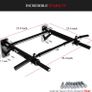 Pull Up Bar Wall Mounted Chin Up Bar Home Gym Punch Bag and TRX Training Hook Exercise Bracket Upper Body Workout Bar Image 2