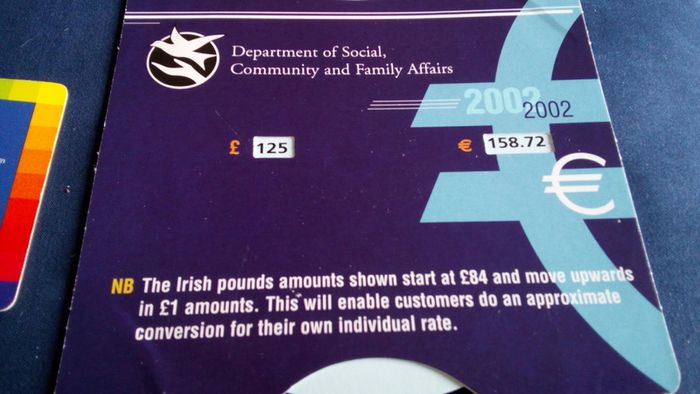 Nostalgic Euro/Pound Currency Converters.
