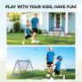 Double Sided Football Rebounder Net, Football Rebound Goal with 5 Adjustable Angles for Football Training Image 5