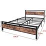 King Size Bed Frame with Wood Headboard Image 9
