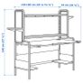IKEA Fredde Gaming Desk White (Black also available) Image 2