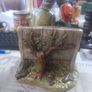 Vintage 1972 Naturecraft Stoneware Figurine, Titled Celebration, depicting an elderly couple sitting on a bench Image 3
