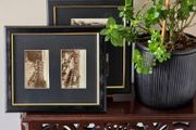 Framed Original Vintage Dublin Postcards 2 Frames