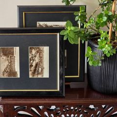 Framed Original Vintage Dublin Postcards 2 Frames