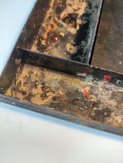 2 x Art Nouveau Japaned Metal Paint Boxes( Reeves of London)