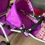 Purple Tandem Stroller for Dolls Image 2