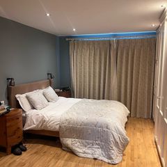 Blackout / interlined Curtains and Pole