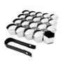 20Pcs 17mm 19mm 21mm Car Alloy Wheel Nut Caps Protection Covers Caps Anti-Rust Auto Hub Screw Cover Car Tyre Nut Bolt Exterior Decoration Image 2