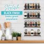 Spice Rack Wall Mounted 4 Pack Spice Rack for Inside Cupboard Adhesive Spice Organiser Kitchen Cupboard Organiser Image 3