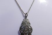 Vintage Sterling Silver 925 Pendant and Necklace length 16" - 5,95g