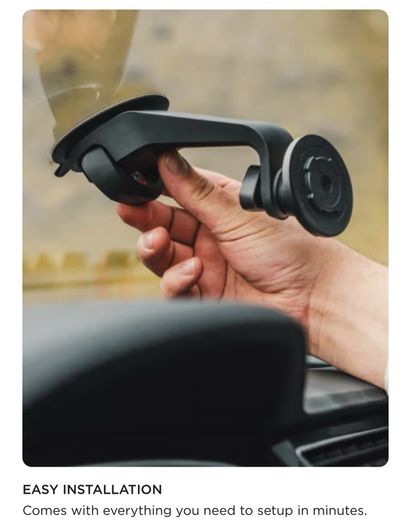 Quad Lock Car Suction Mount