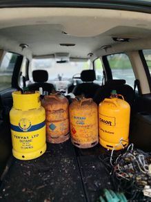 5 Gas bottles for sale