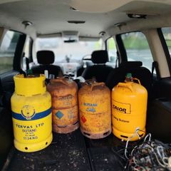 5 Gas bottles for sale